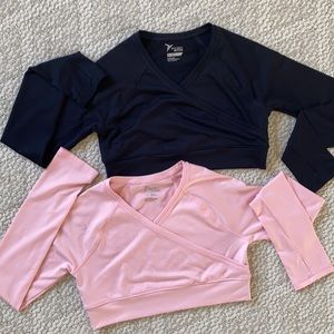 Girls Dance Cropped Long Sleeve Top